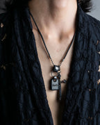 "DOLCE &amp; GABBANA" Dog tag &amp; sword motif combination necklace