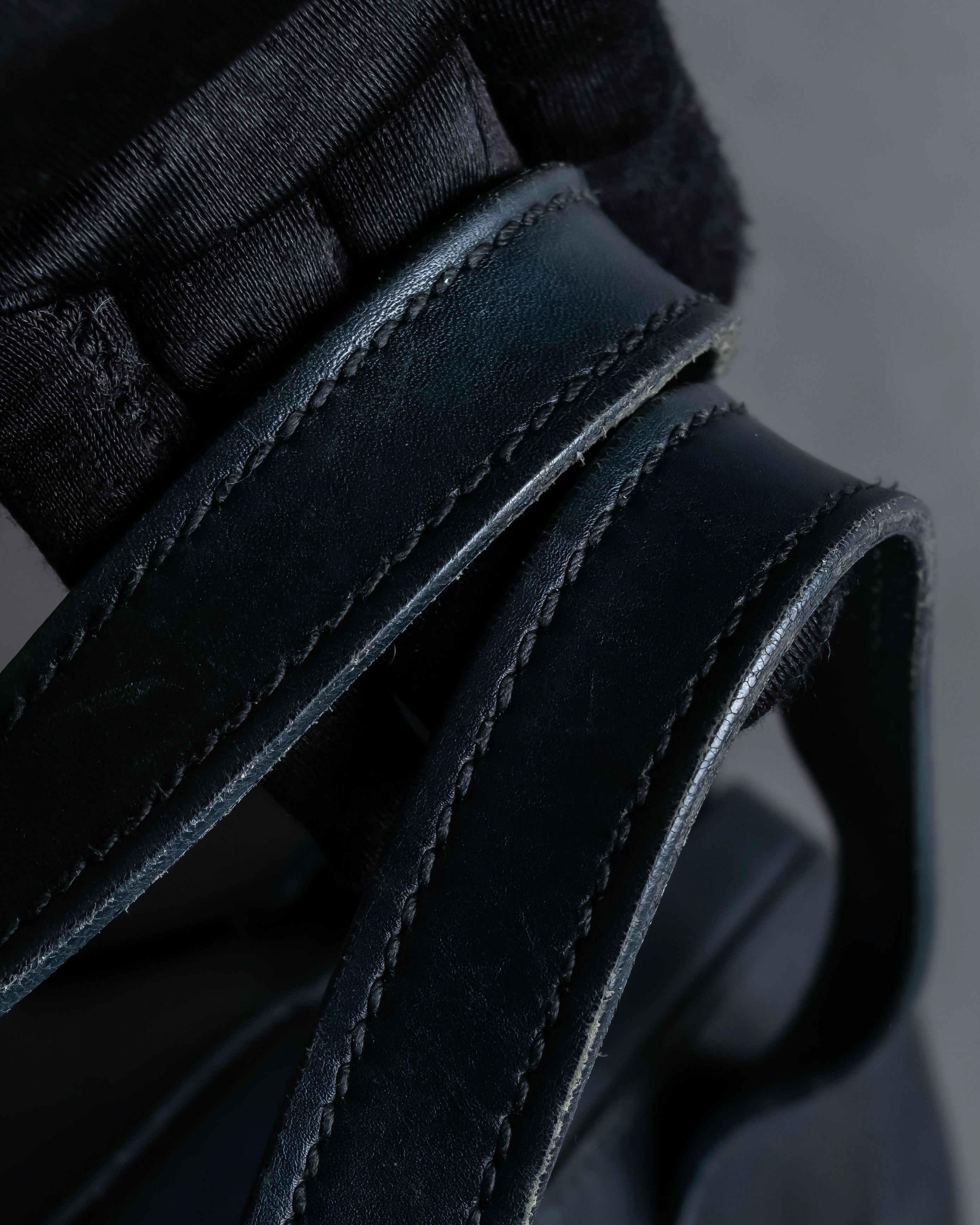 "GUCCI" Vintage gold metal fittings mini doctor bag