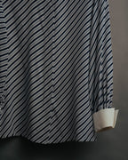 "Christian Dior" 80's-90's Striped silk blouse