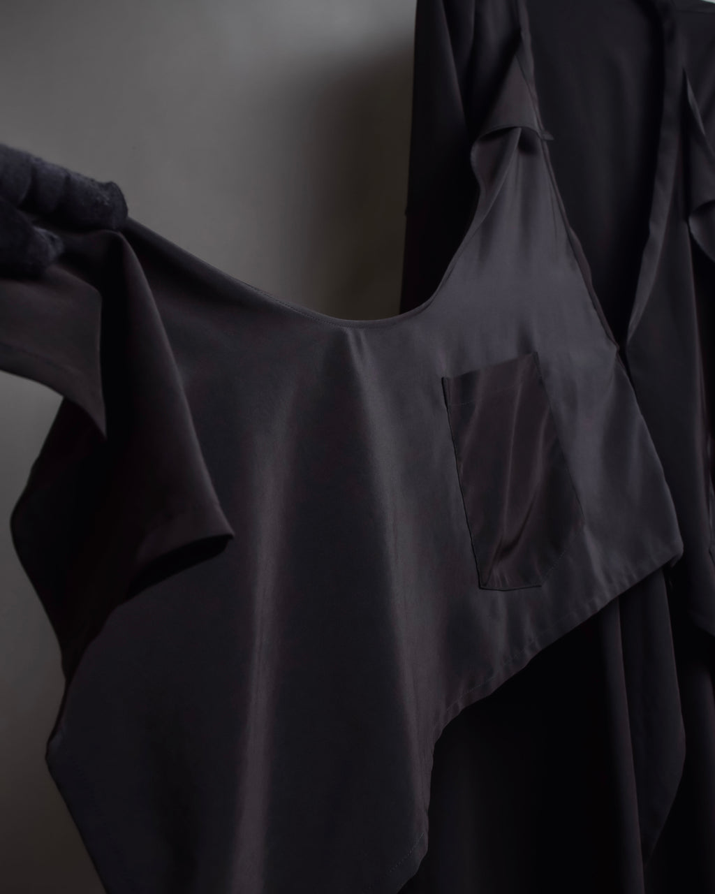 "LIMI feu" Draped asymmetric layered rayon dress