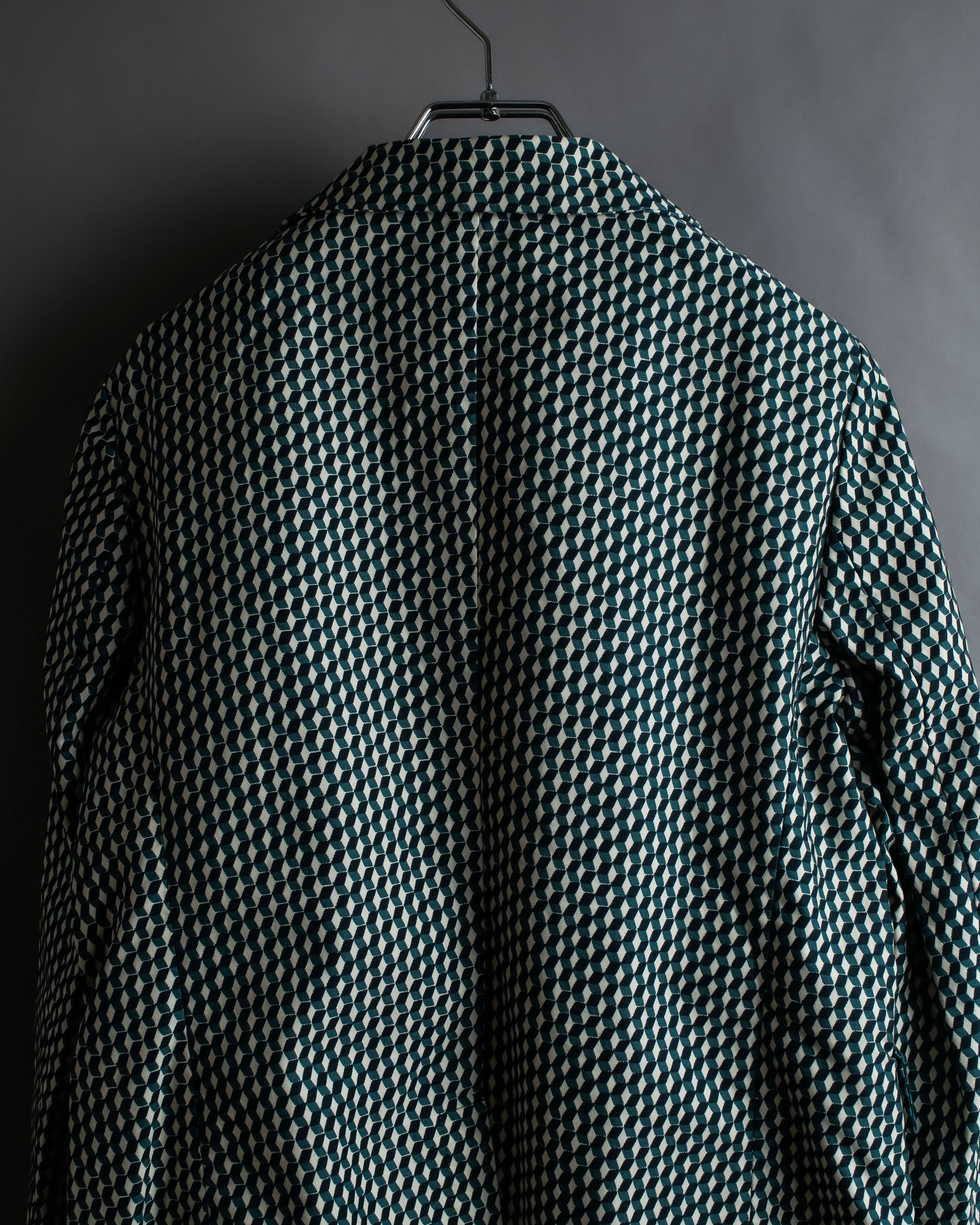 "MARNI" Geometric pattern double-breasted tailored jacket