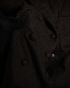 "FENDI" Double-breasted heavy duty wool flannel jacket