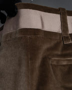 "CELINE" 1999-2003 low-rise flared stretch slacks