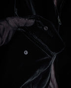 "GIORGIO ARMANI" Velour corduroy double zip up jacket