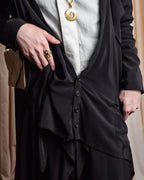 "LIMI feu" Draped asymmetric layered rayon dress