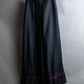 "PRADA" 100% silk red hem baggy silhouette easy slacks