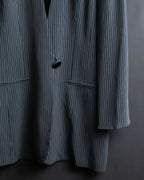 "Christian Dior" Pinstripe collarless jacket
