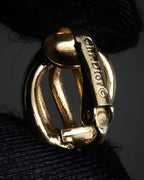 "Christian Dior" Twisted dome-shaped design earring