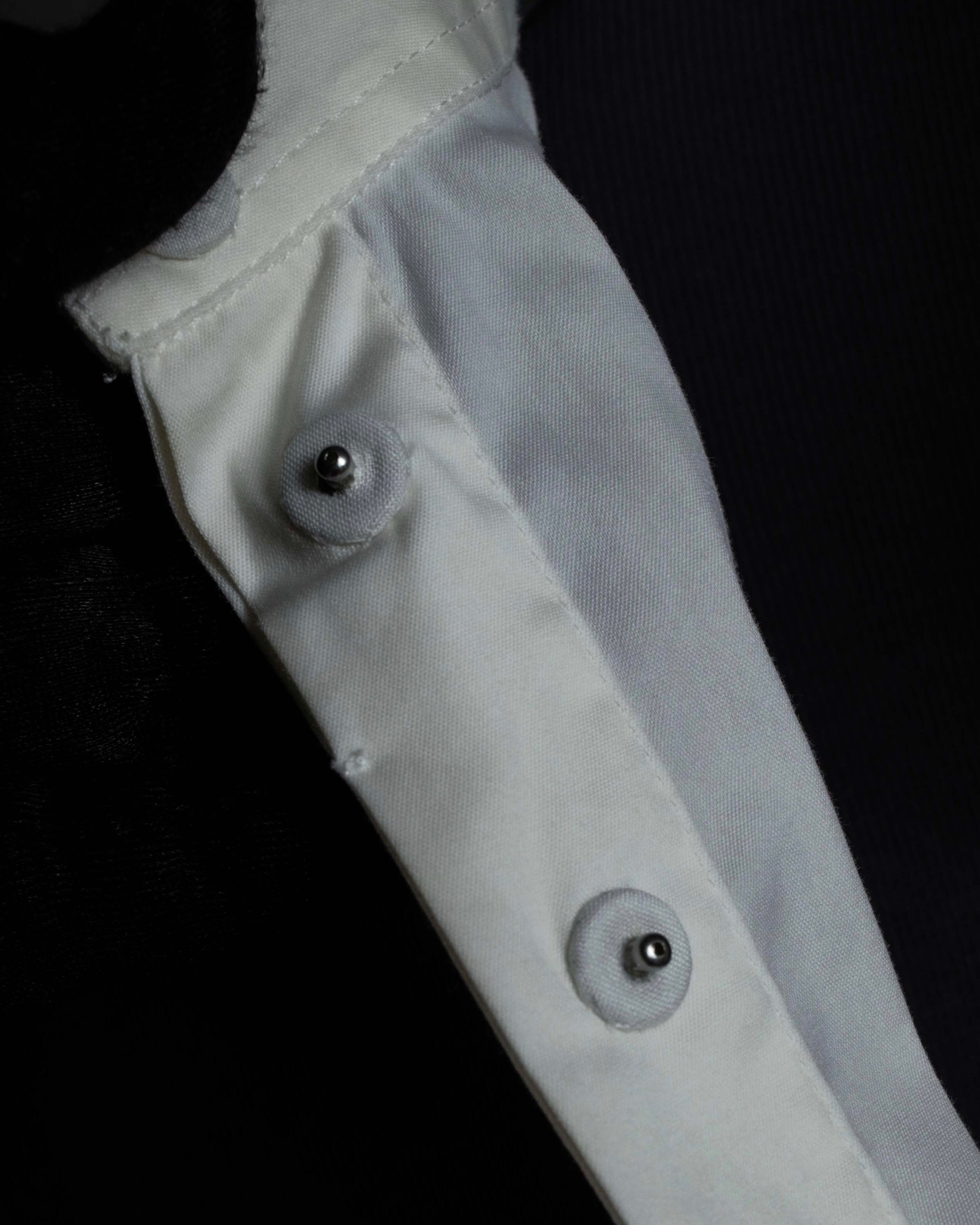 "BRUNELLO CUCINELLI" Layered shirt docking design knit pullover