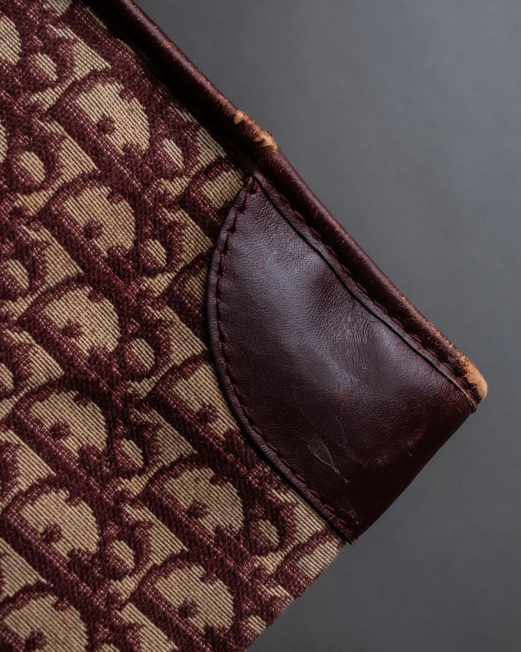 "Christian Dior" Trotter monogram jacquard boston bag
