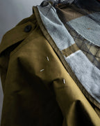 "MAISON MARGIELA" 20AW reconstructed tulle docking trench coat