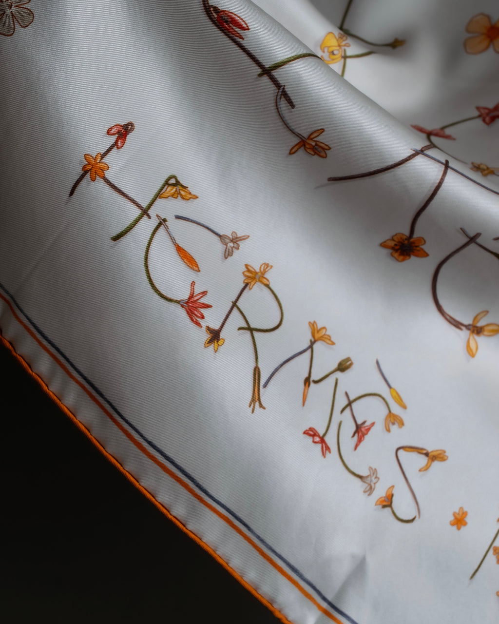 "HERMES" Carré 70 I Like Flowers silk scarf