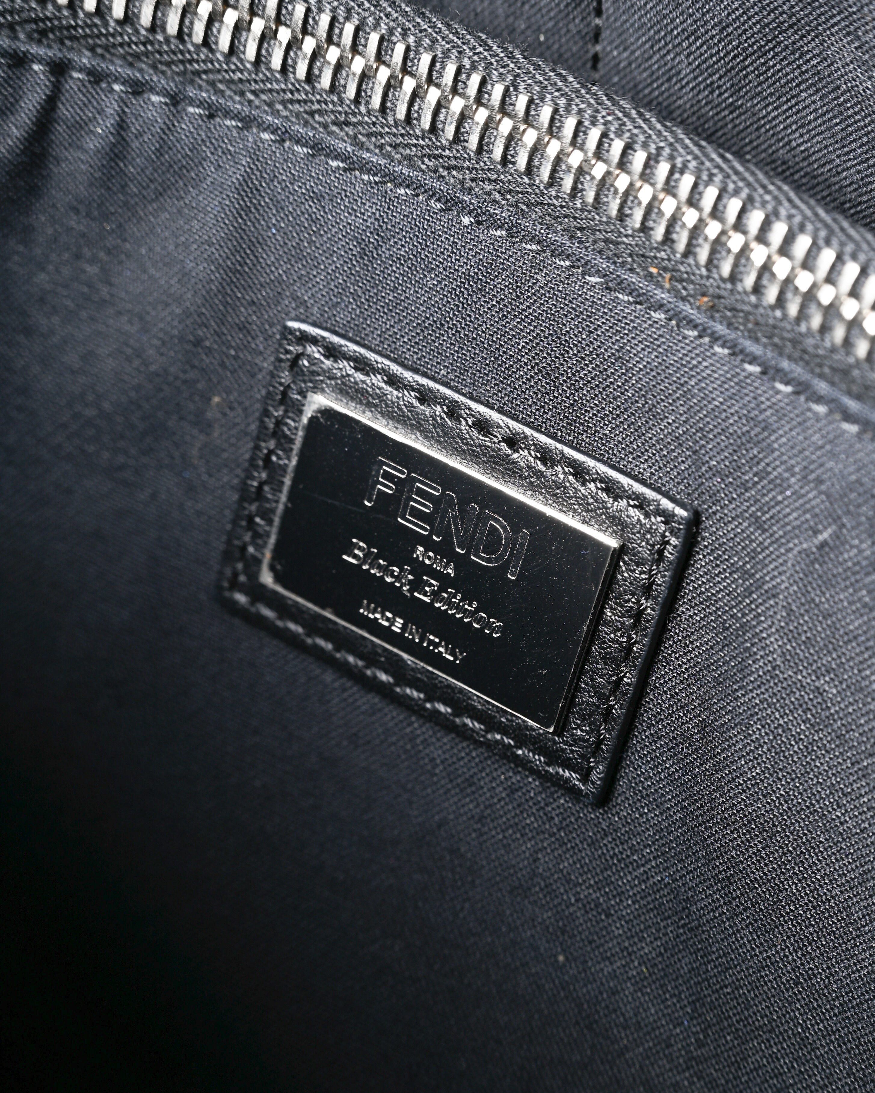 FENDI/ “By The Way Medium” Flower Detailed 2 Way Hand Bag Black