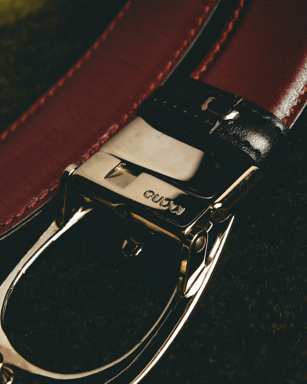 "GUCCI" Two tone reversible belt