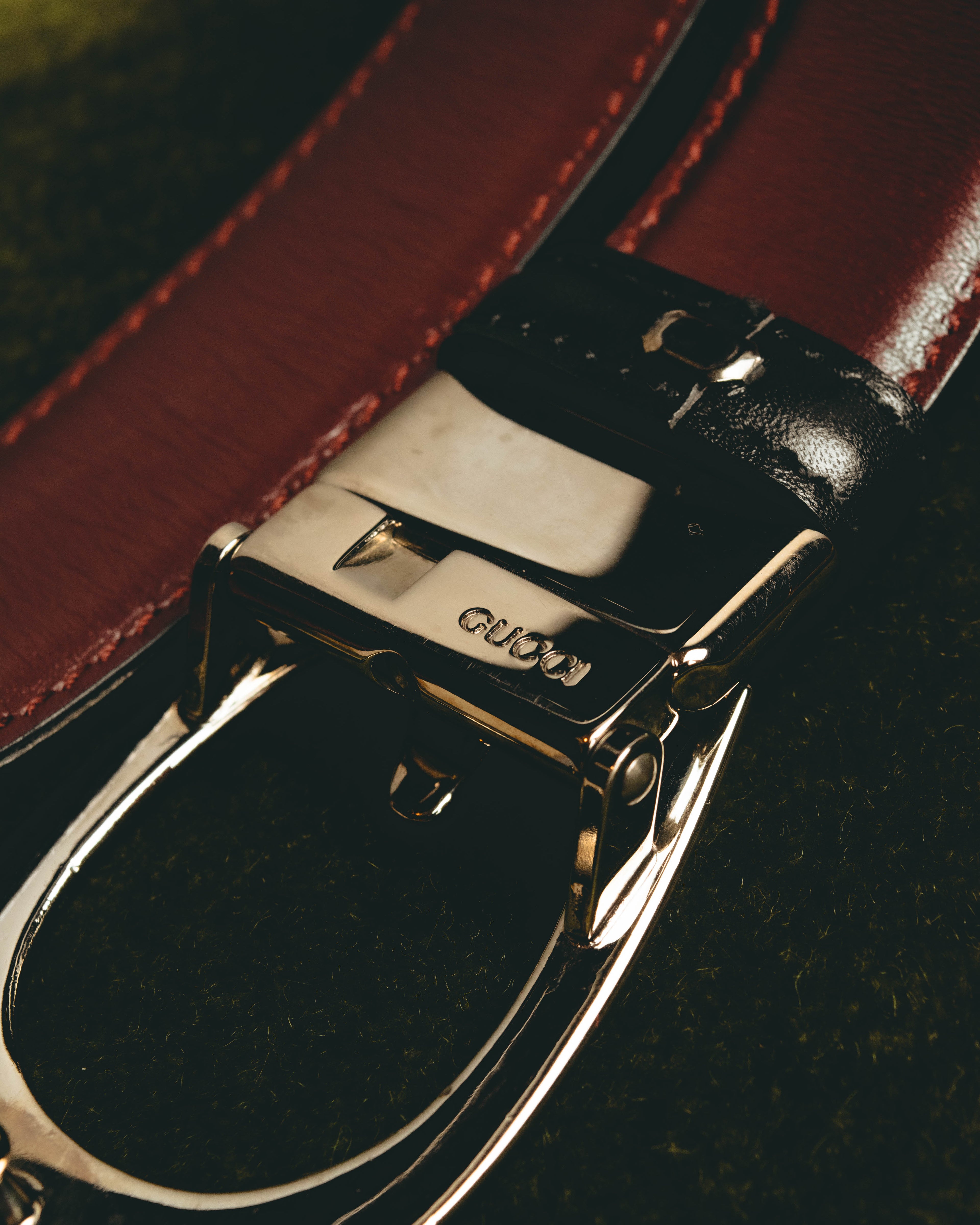 "GUCCI" Two tone reversible belt