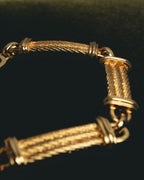 "Christian Dior" 70's-80's Sculptural twisted link bracelet