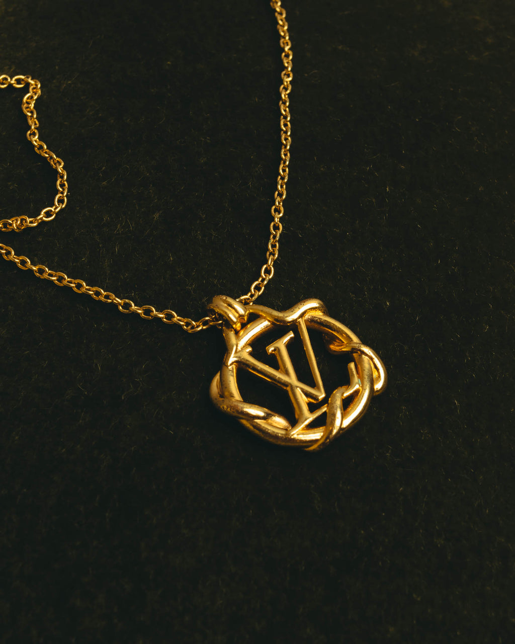 "Louis Vuitton" 2010's Gold-tone chain necklace