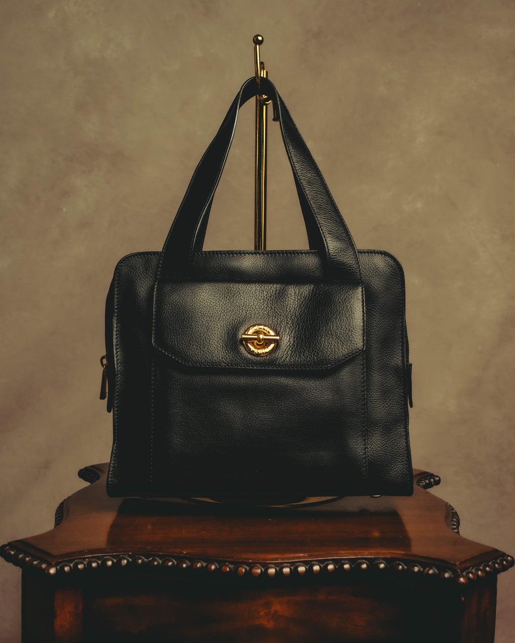 "CELINE" 80's-90's Classic leather top-handle bag