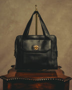 "CELINE" 80's-90's Classic leather top-handle bag