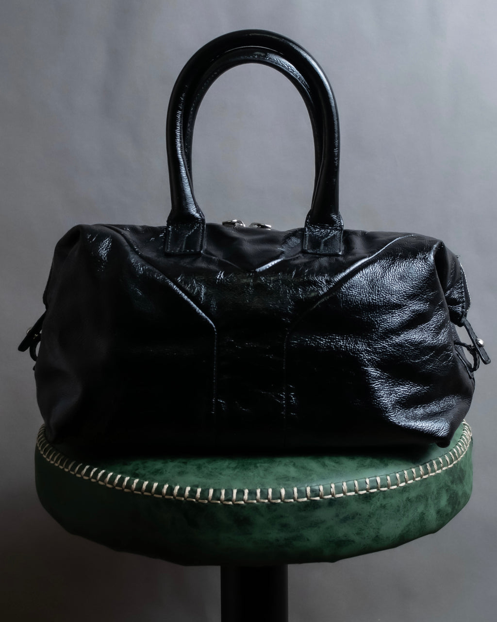"YVES SAINT LAURENT" Glossy leather easy boston bag