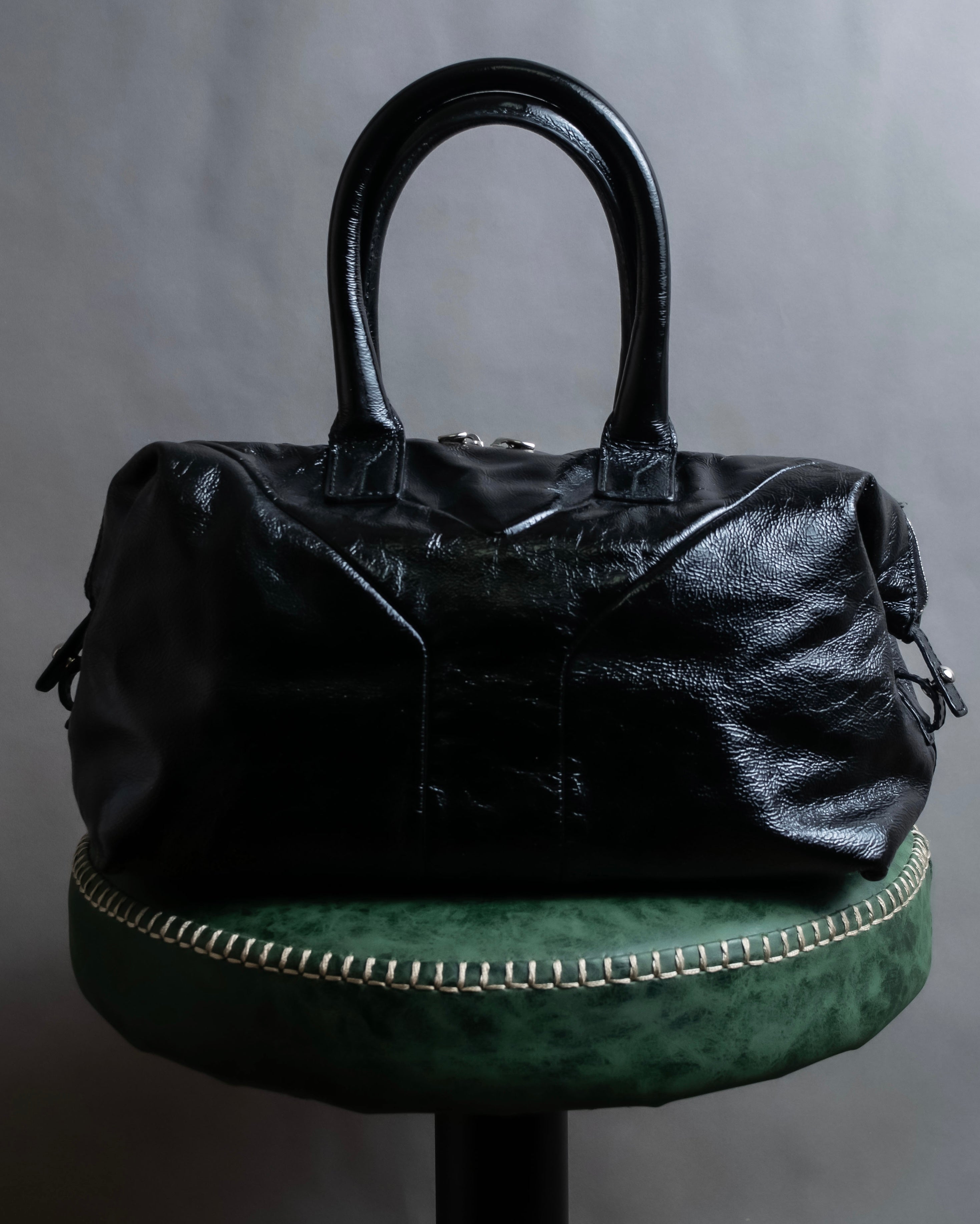 "YVES SAINT LAURENT" Glossy leather easy boston bag