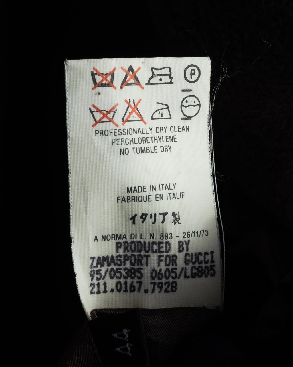 -SPECIAL- “GUCCI × ZAMASPORT” 1989–1994 Double Breasted Long Coat