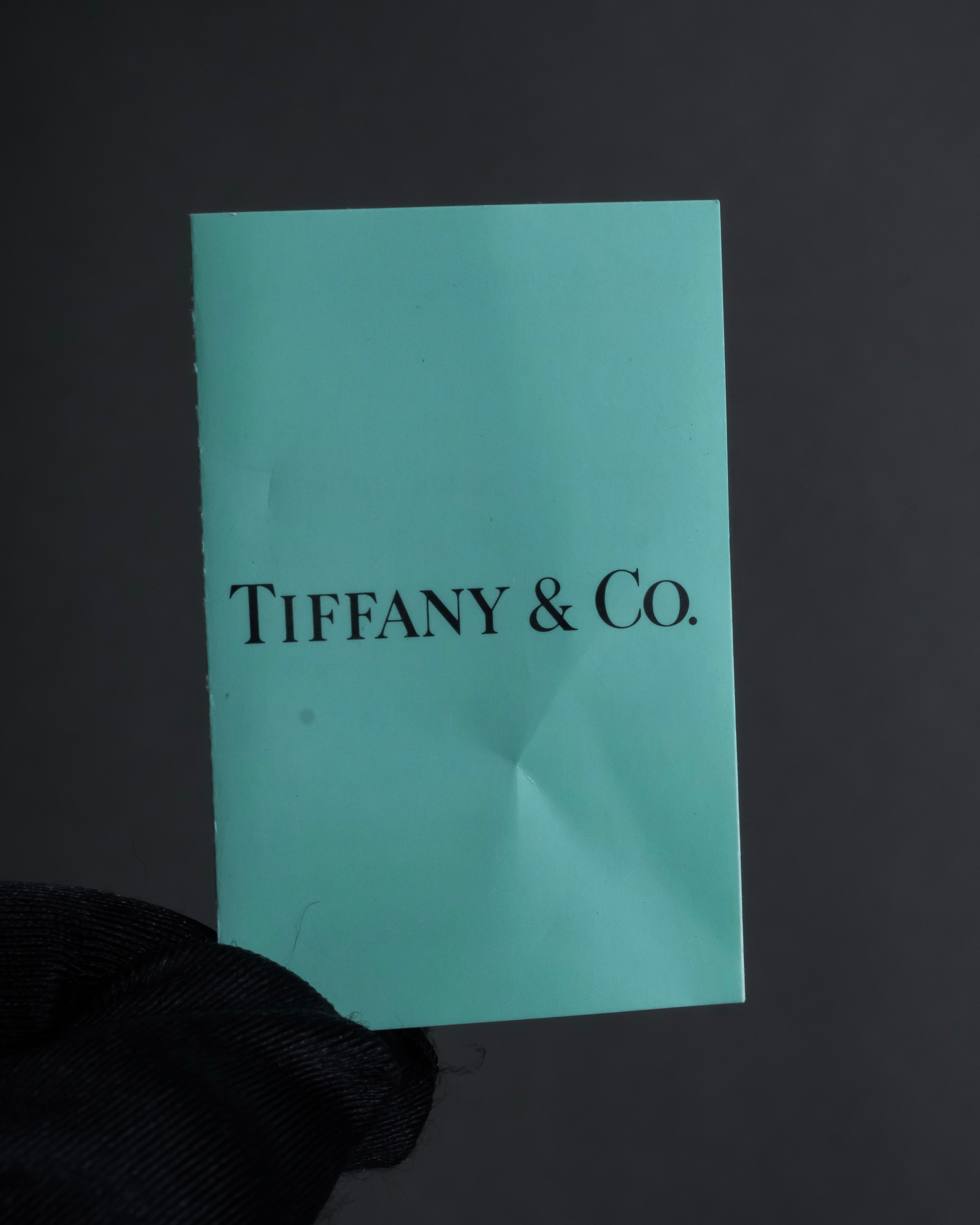 "Tiffany&Co" Elsa Peretti double teardrop motif pendant