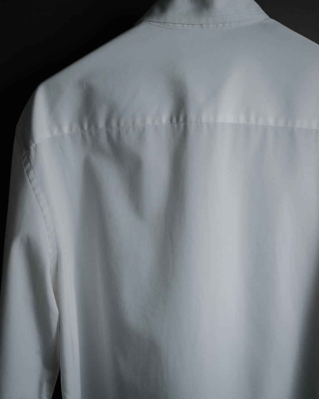 –SPECIAL– "BALENCIAGA" 2005-06’s Round collar chin tab paneled dress shirt