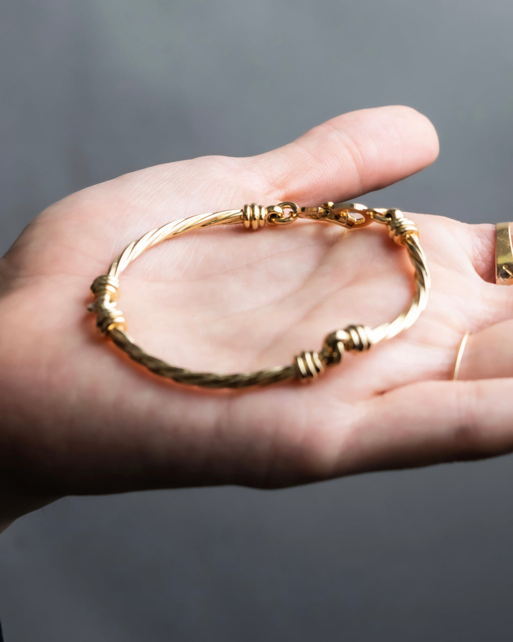 "DIOR" Twisted antique design bracelet