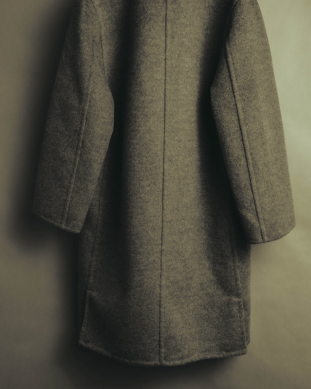 “BALENCIAGA” 00’s-10’s Wool angora wide-lapel coat