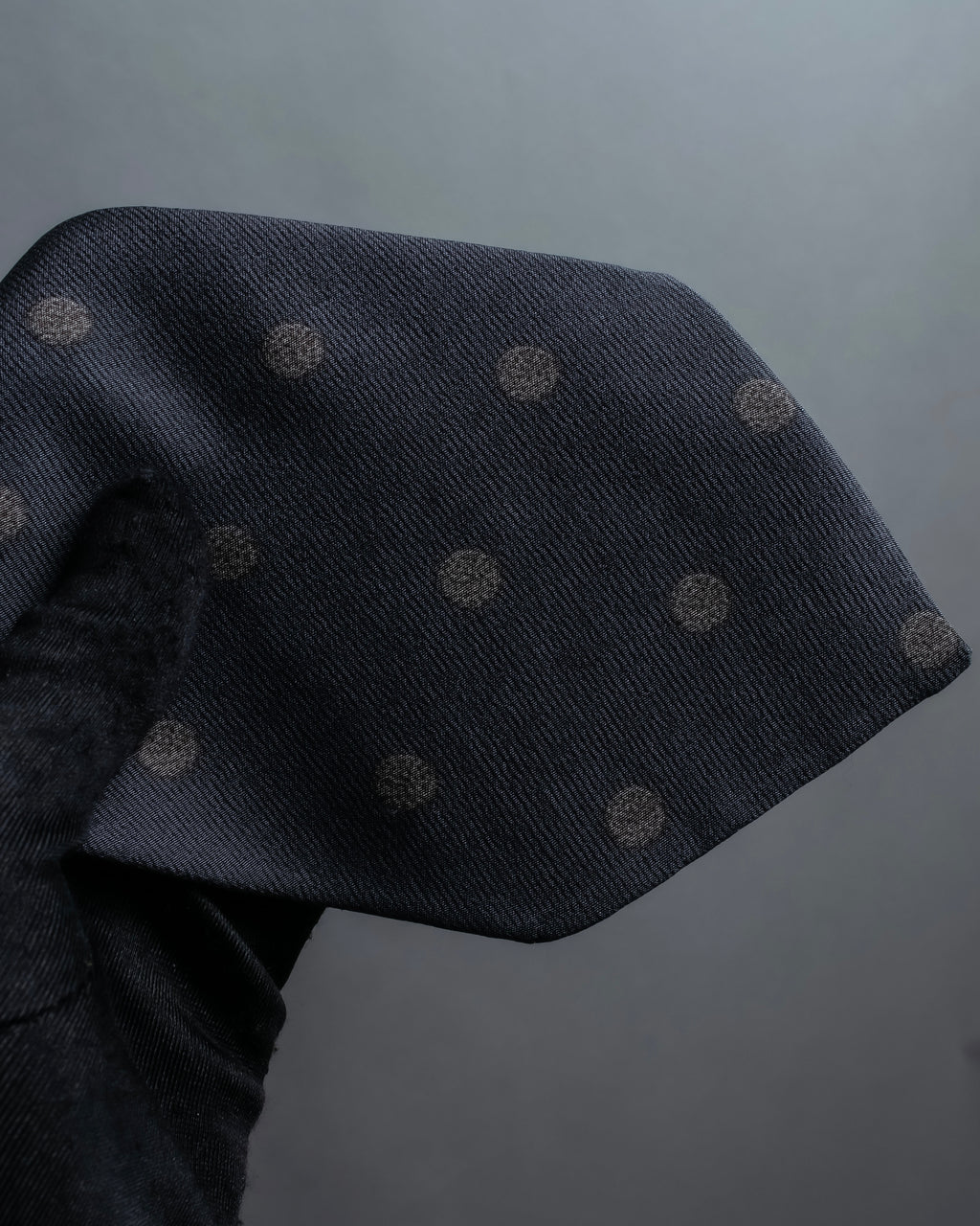 "GIORGIO ARMANI" Dot pattern silk  necktie