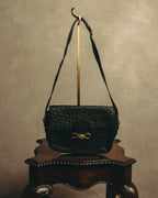 -SPECIAL- “CELINE“ 00’s-10’s Ostrich embossed leather shoulder bag