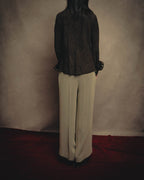 -SPECIAL- “BOTTEGA VENETA” 80’s-90’s Intrecciato suede leather shirt