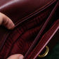 "Cartier" Jewelry inspiration bordeaux color trapezoid hand bag