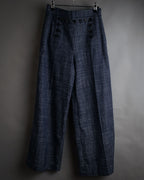 “Christian Dior” 2021 Sailor front wide trousers