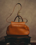 -SPECIAL- “Christian Dior” 2006-2007 Gaucho saddle leather two-way satchel