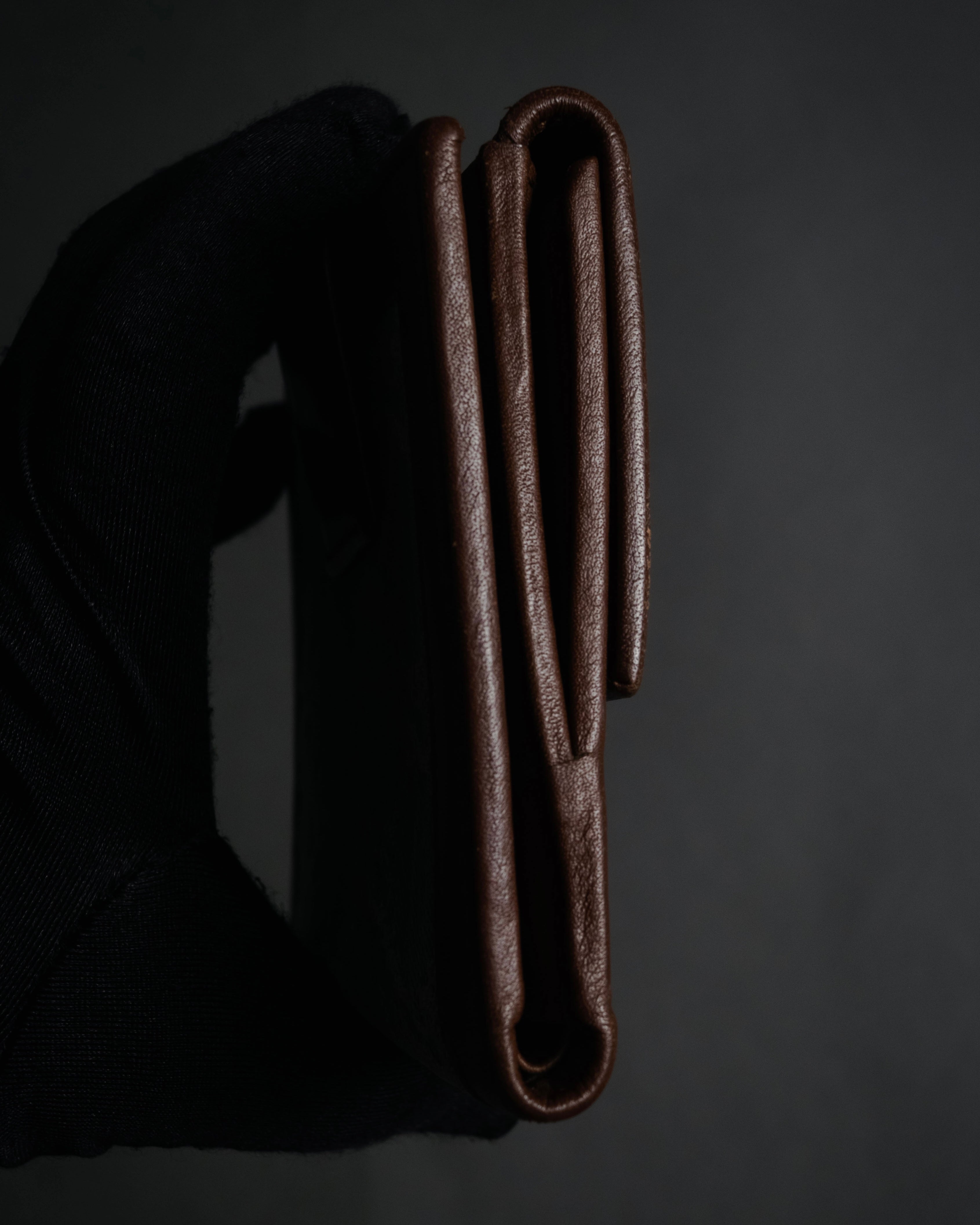 “GUCCI” 00’s GG denim script logo wallet