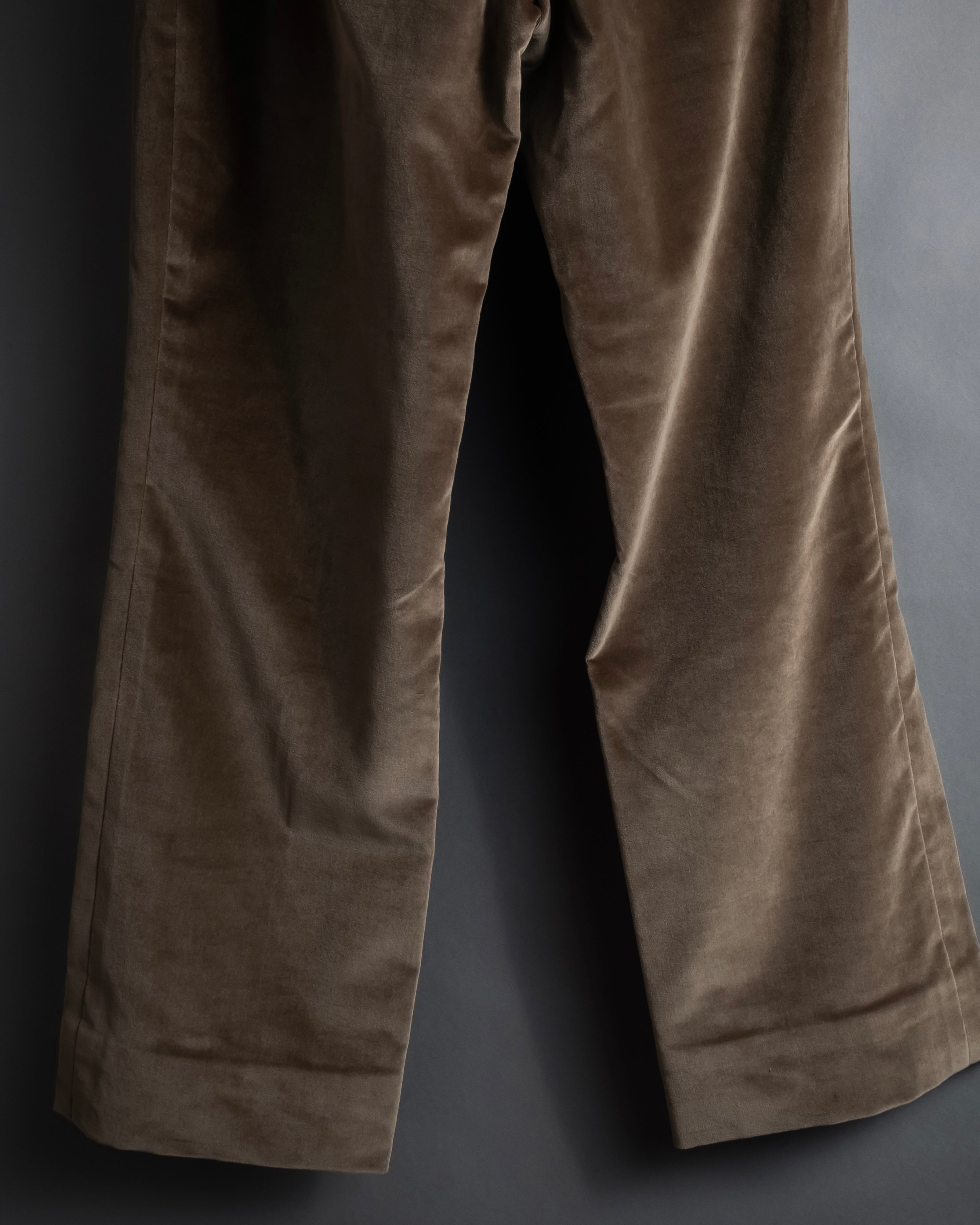 "CELINE" 1999-2003 low-rise flared stretch slacks