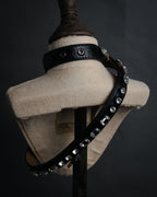 “miu miu” 2005-2010 Embellished cracked leather belt