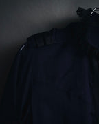 "GUCCI" 90’s-00’s military romantic ruffle blouse