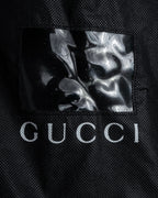 -SPECIAL- "GUCCI" 90's-00's Leather combination fur long coat