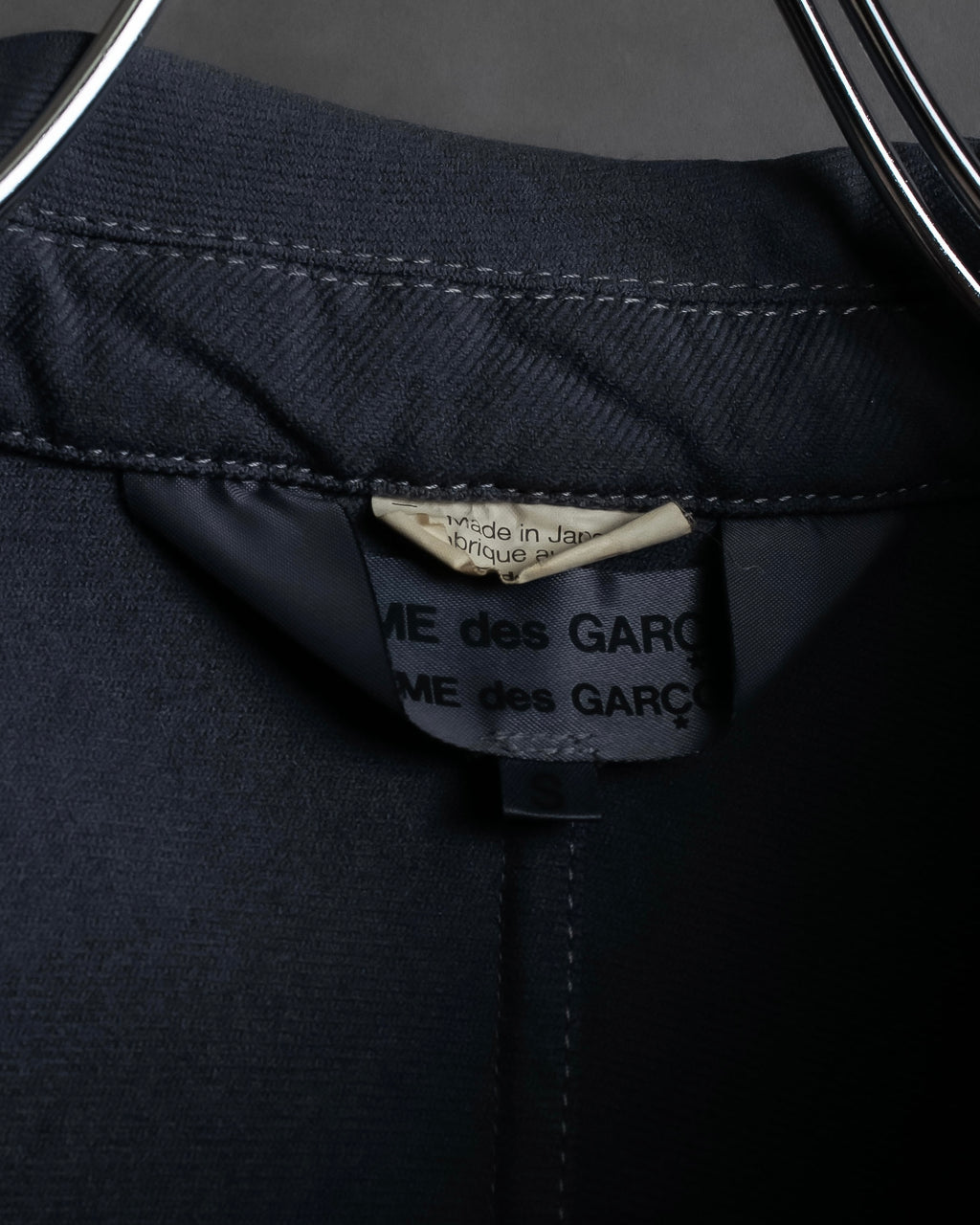 "COMME des GARCONS COMME des GARCONS" Stitchwork placket cut line coat