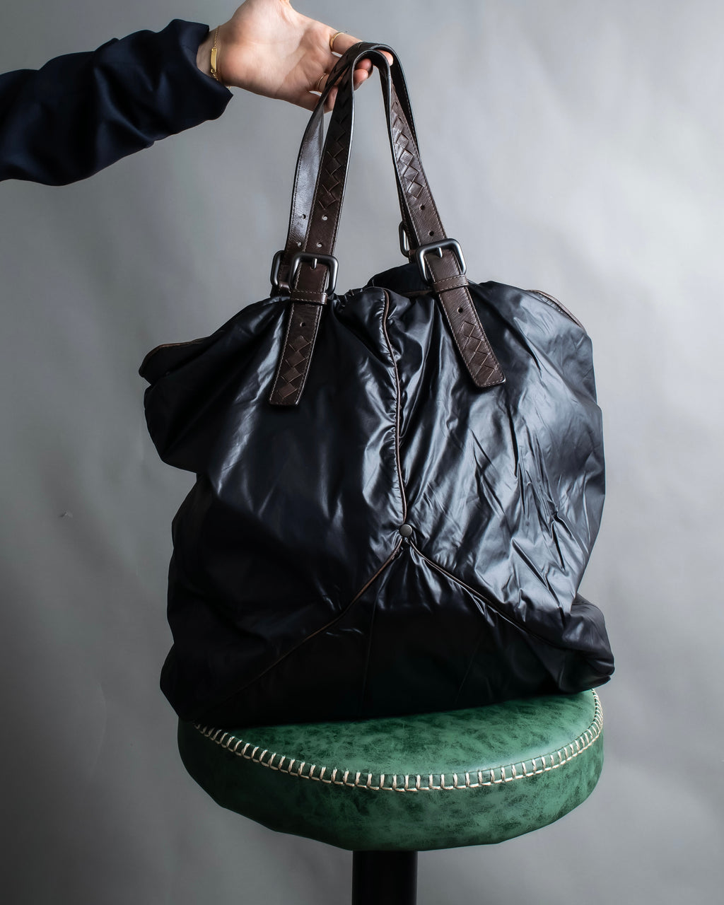 "BOTTEGA VENETA" Spinnaker series piping design tote bag