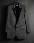 –SPECIAL– "SAINT LAURENT PARIS"
10’s Houndstooth leather-lapel peak blazer