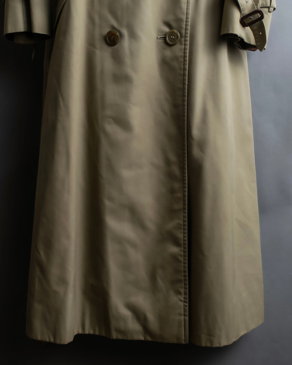 "BURBERRYS" Military detail long trench coat