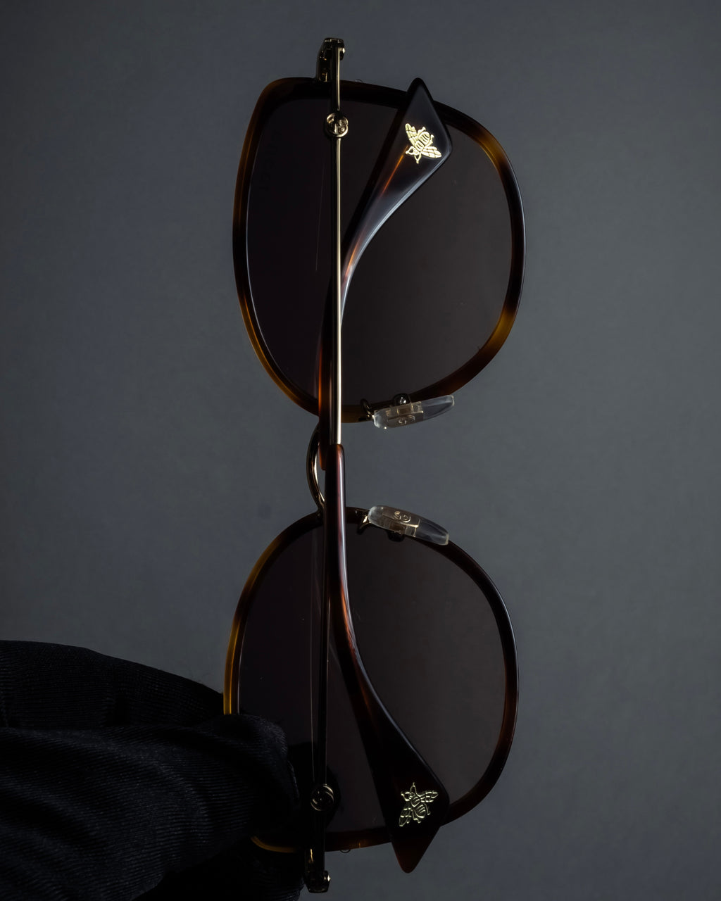 "GUCCI" Square butterfly over-frame sunglasses