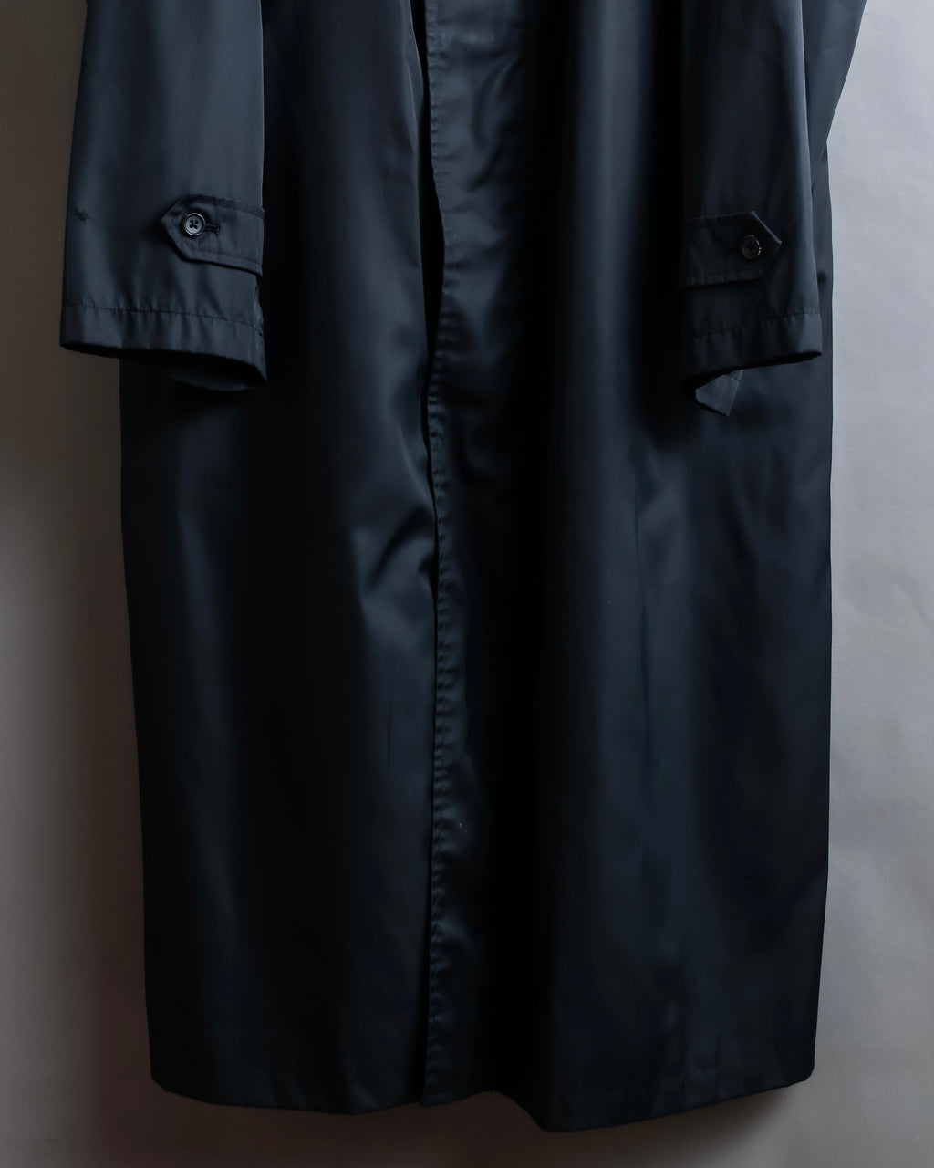 "BURBERRY" Maxi length high neck colour zipper long coat