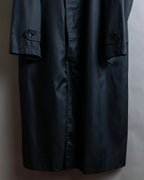 "BURBERRY" Maxi length high neck colour zipper long coat