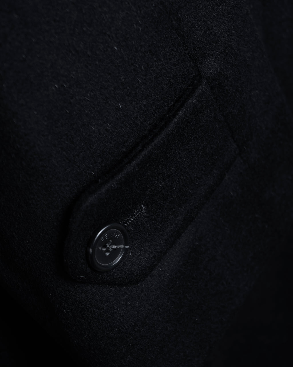 "FENDI" Manufactured in 1989 cashmere stand collar coat