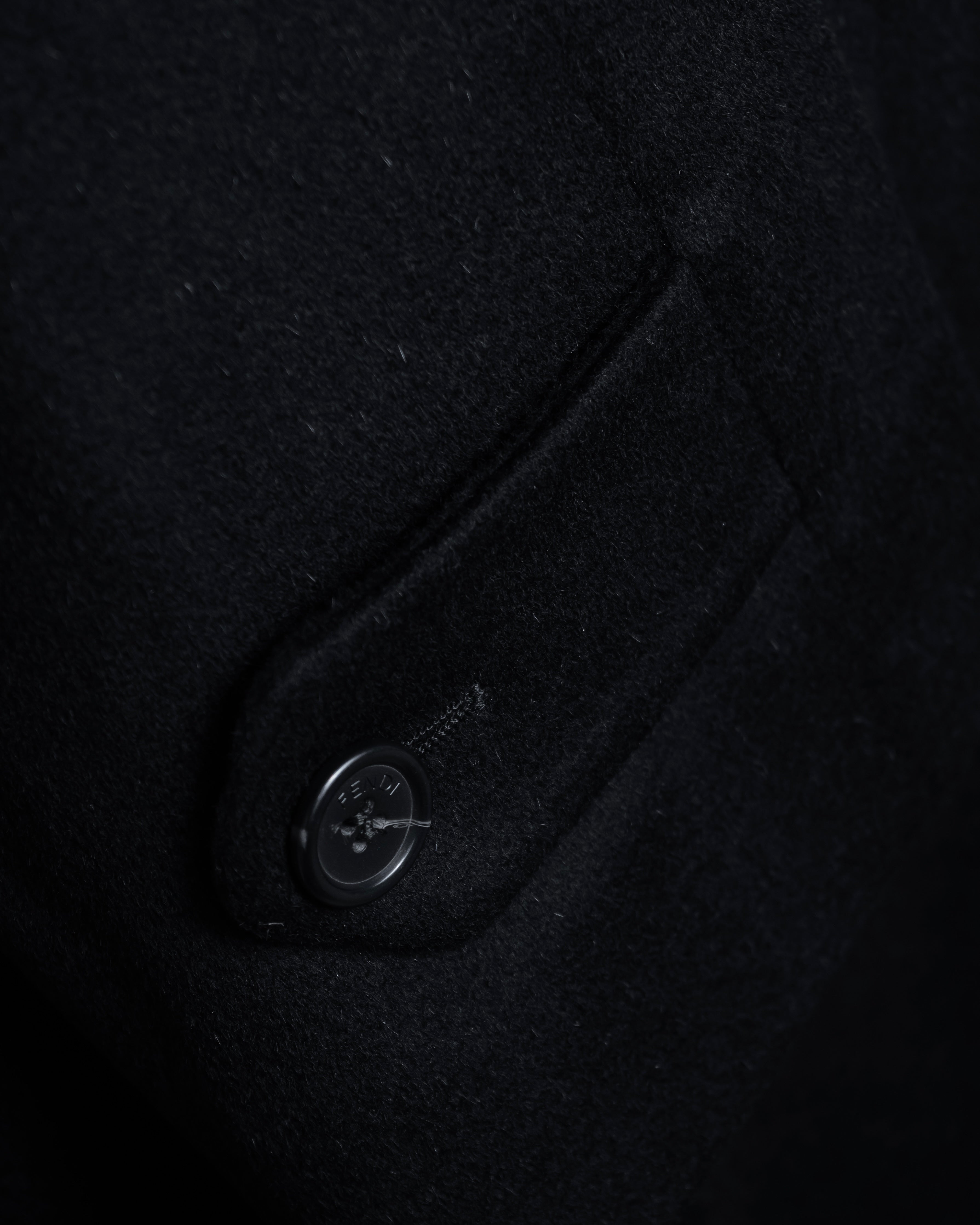 "FENDI" Manufactured in 1989 cashmere stand collar coat